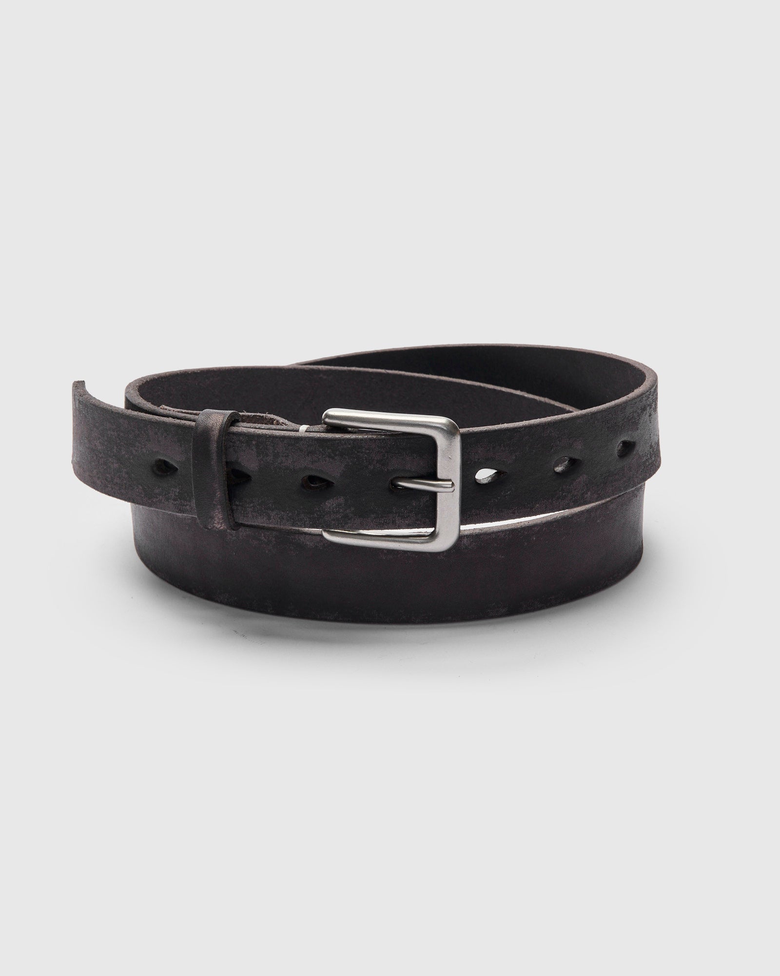 Wild Leather Narrow Belt in Black – Blue Owl Workshop