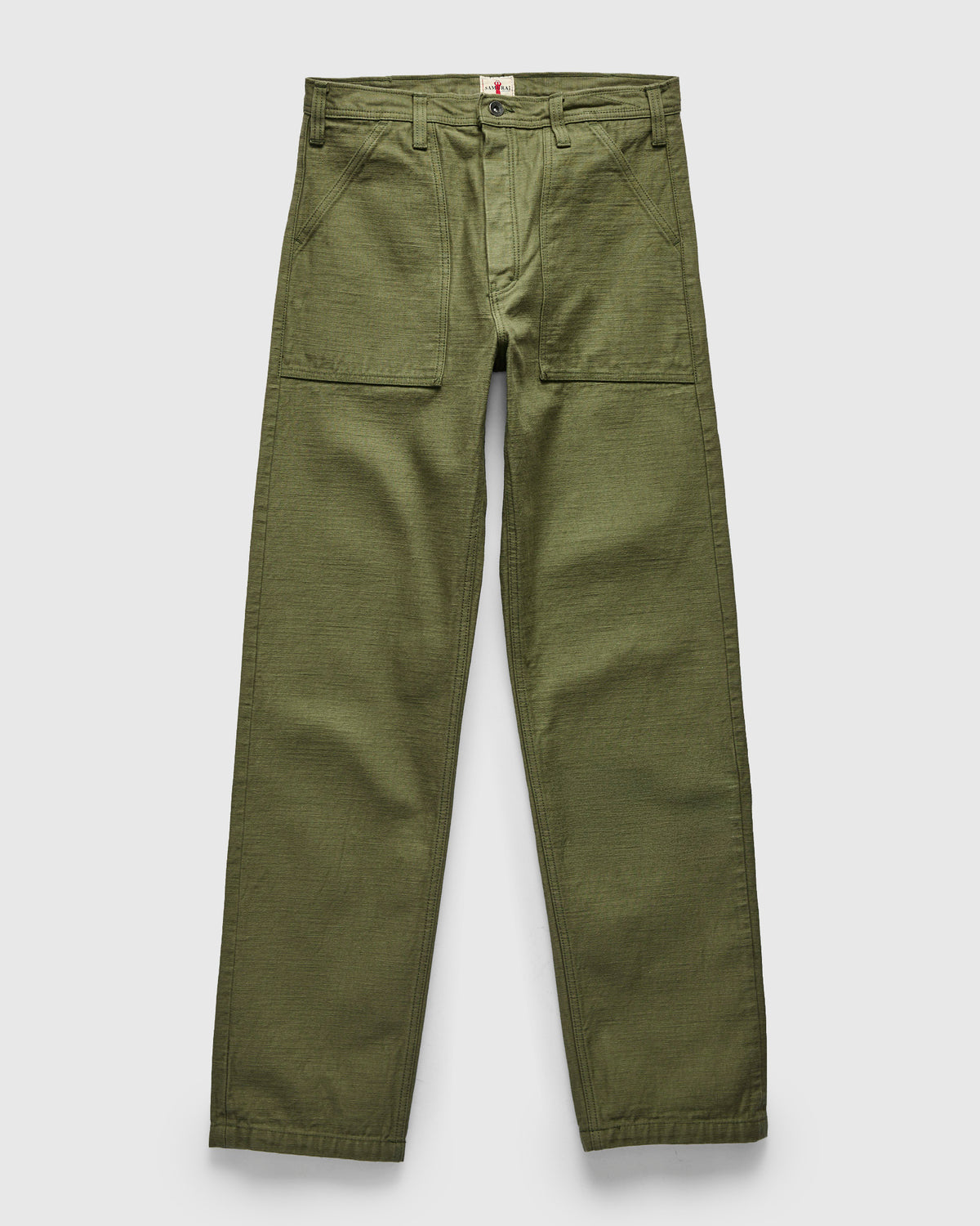 SJ52BP 15oz Heavyweight Selvedge Baker Pants in Olive – Blue Owl 