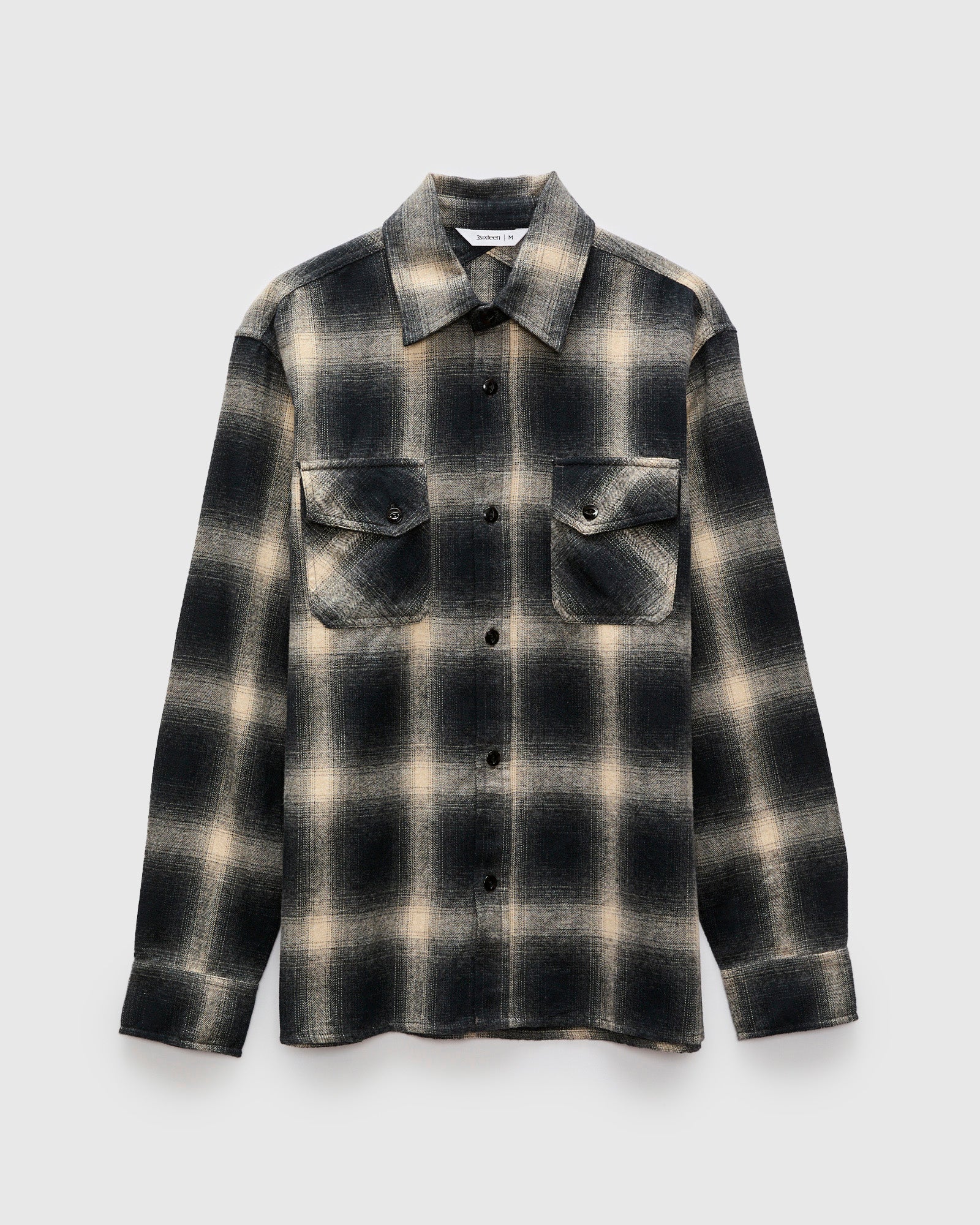 Crosscut Flannel in Black Ombre – Blue Owl Workshop