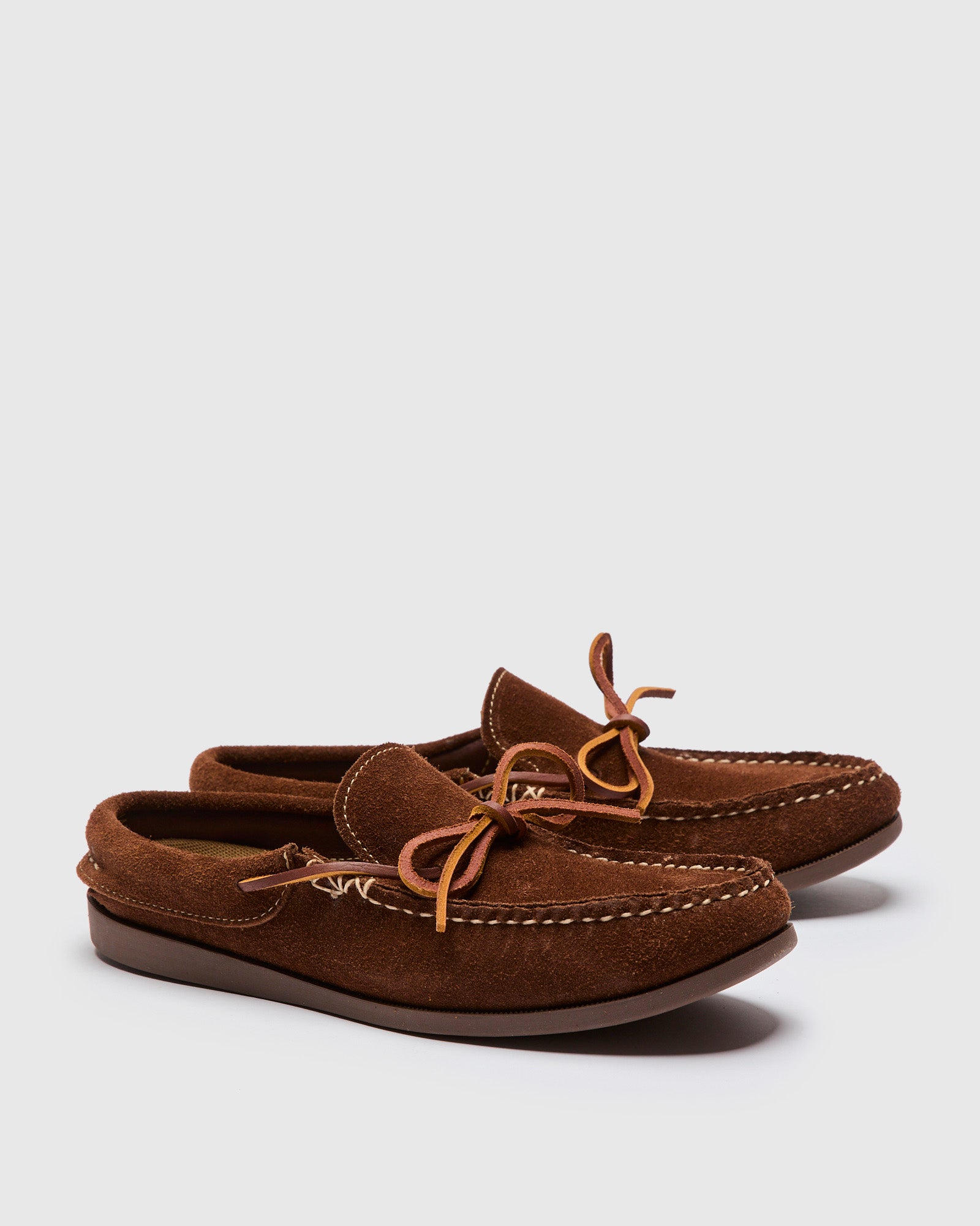 moccini Easymoc Slip-On in Chocolate Grizzly Roughout – Blue Owl Workshop