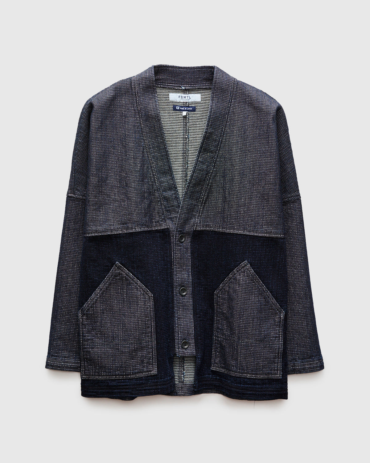 Haori Cardigan in Indigo Rinse – Blue Owl Workshop