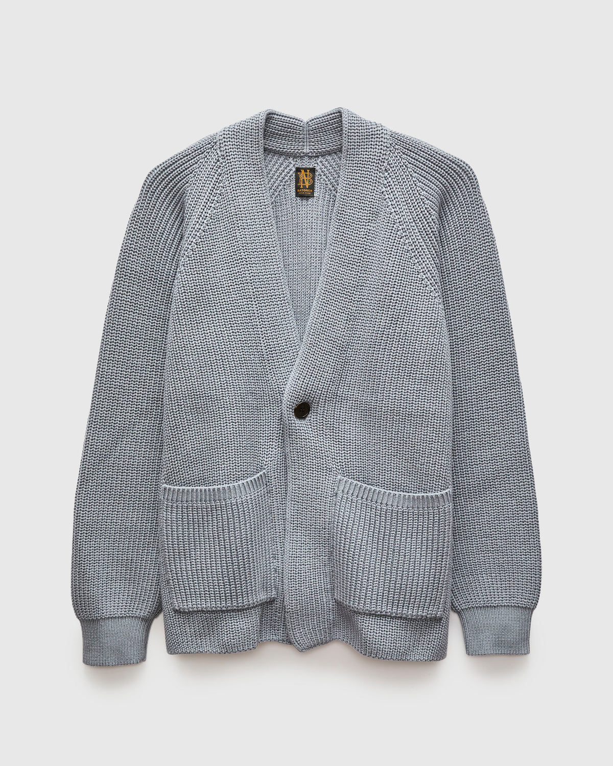 Signature Knit Cotton Cardigan in Greyish Sax – Blue Owl Workshop
