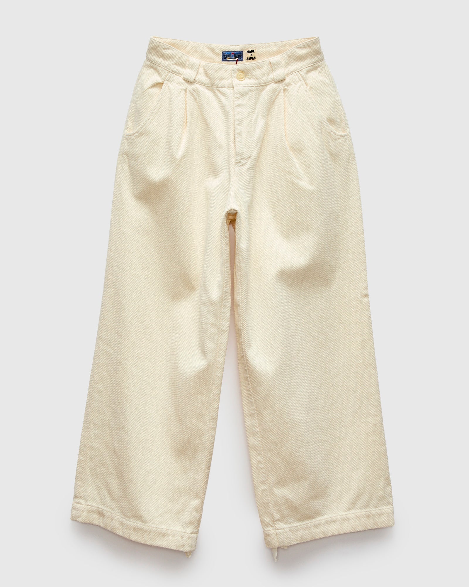 Fine Sashiko Wide Tucked Pants in Natural – Blue Owl Workshop