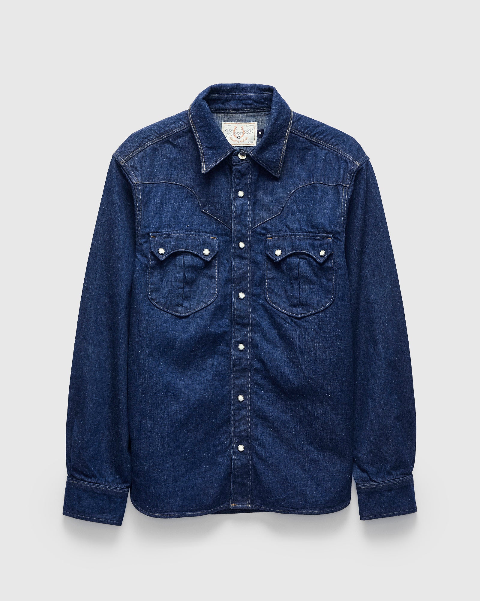 Sinclair Western Shirt in Royal Blue Denim – Blue Owl Workshop