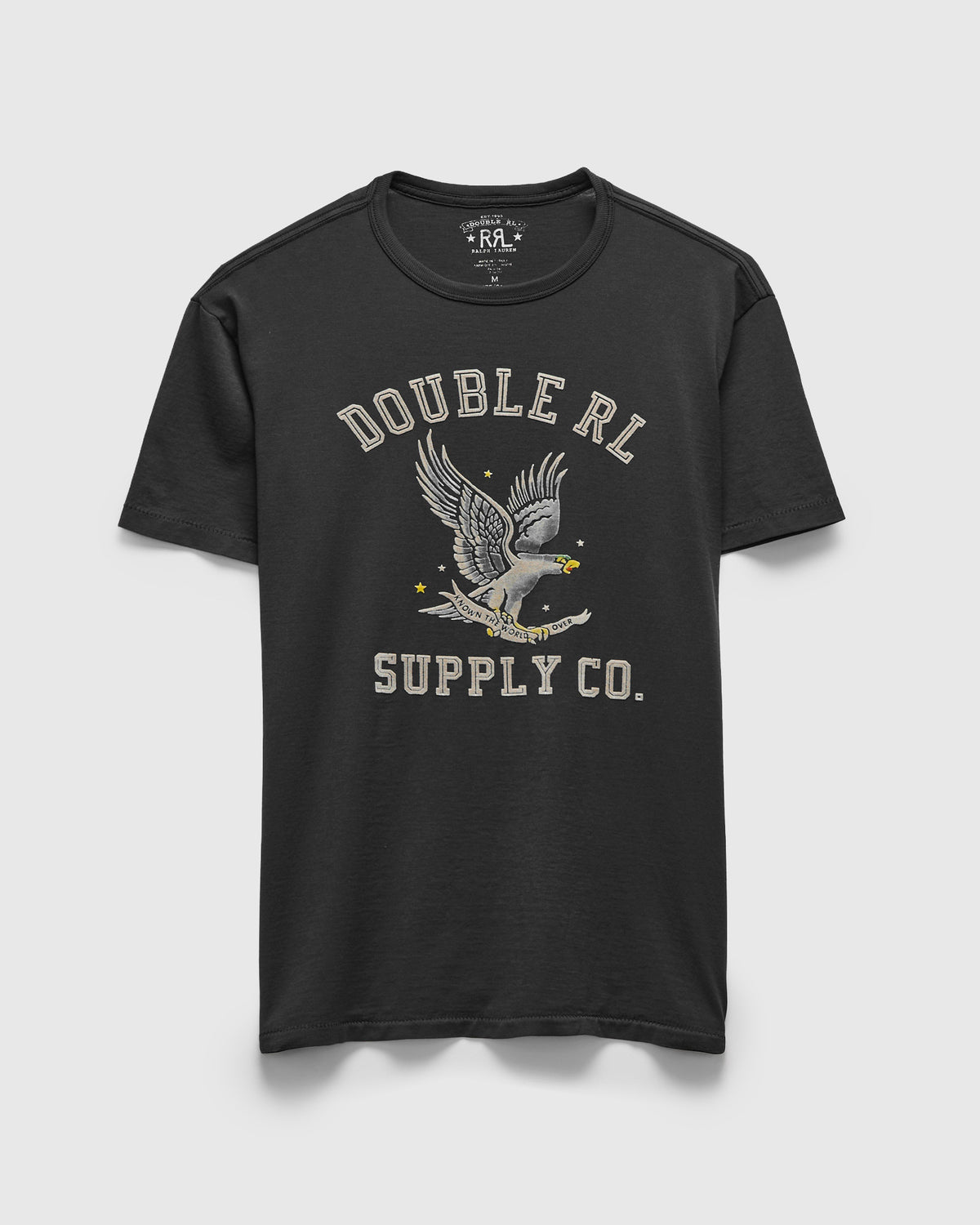 Double RL Logo T-Shirt in Faded Black – Blue Owl Workshop