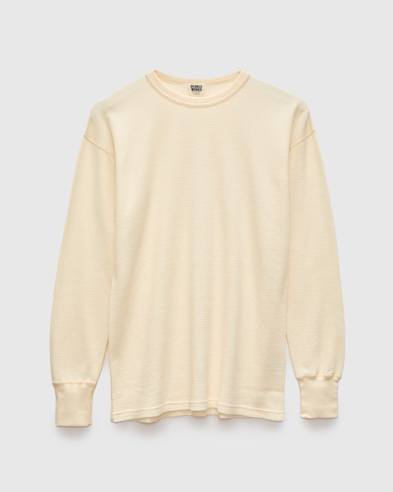 トップス jentlouis long sleeve tee thermal Long Sleeve Thermal Tee in Natural Kinari – Blue Owl Workshop