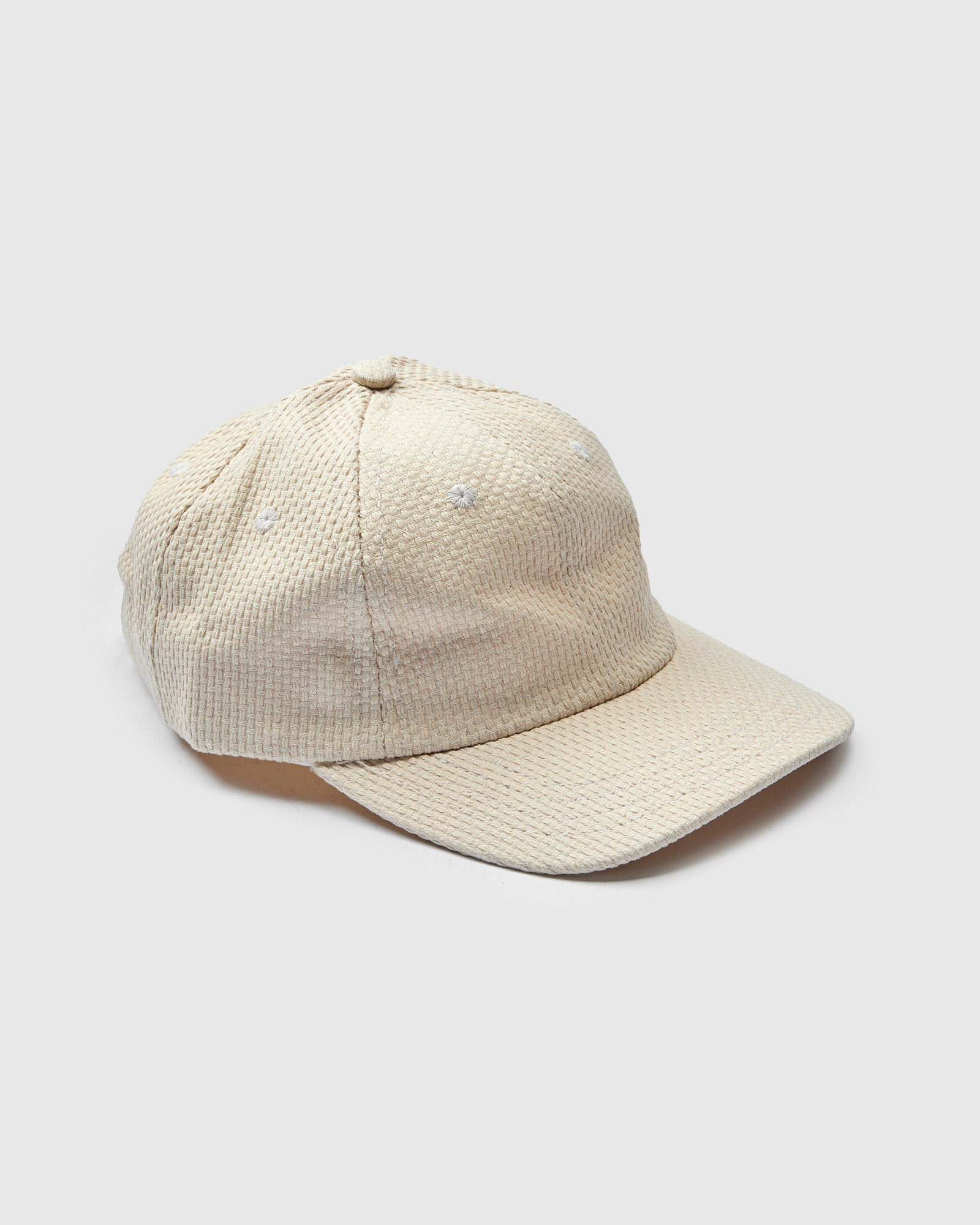 Baseball Hat in Natural Sashiko – Blue Owl Workshop