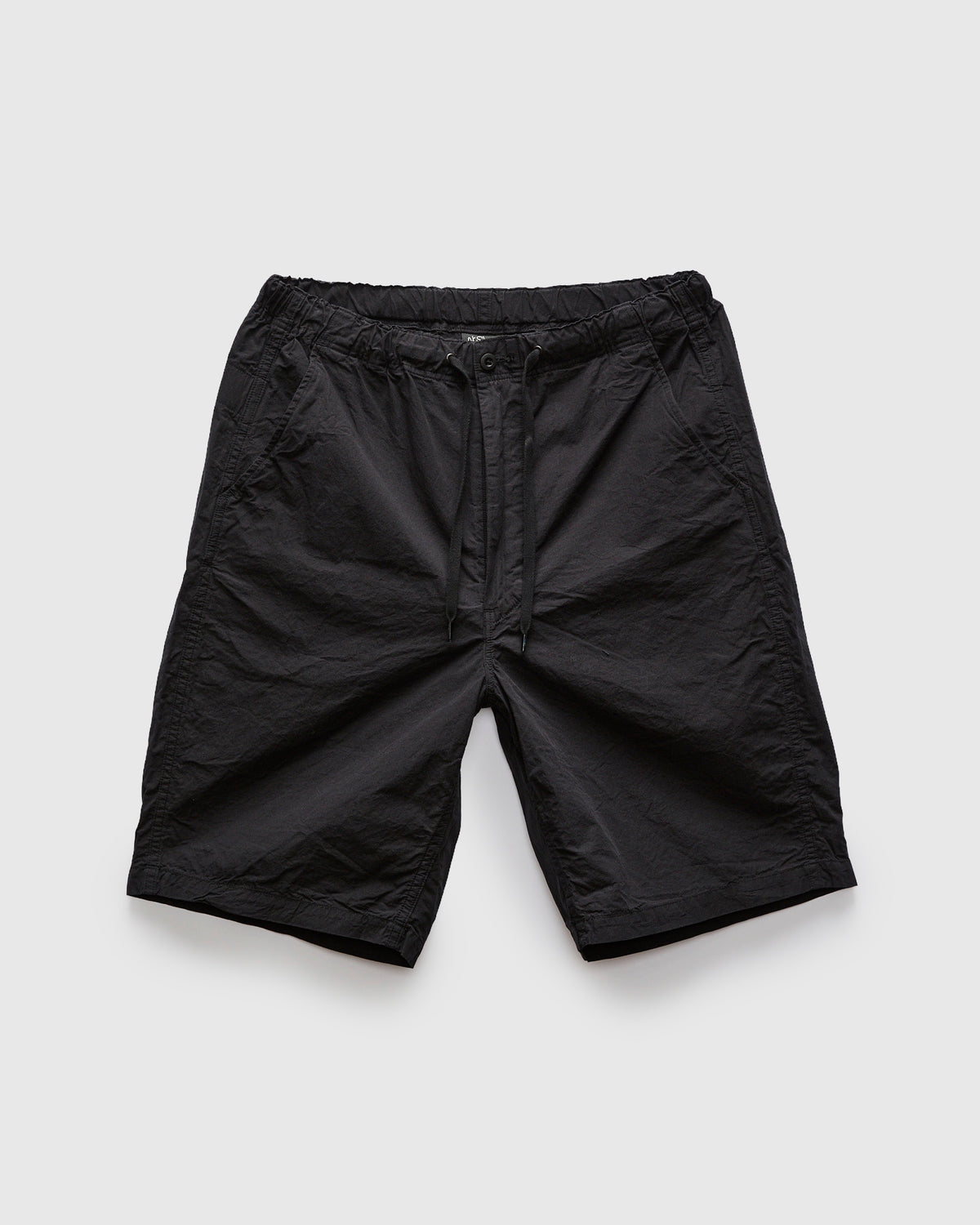 Cotton-Linen Wide Fit New Yorker Shorts in Black – Blue Owl Workshop