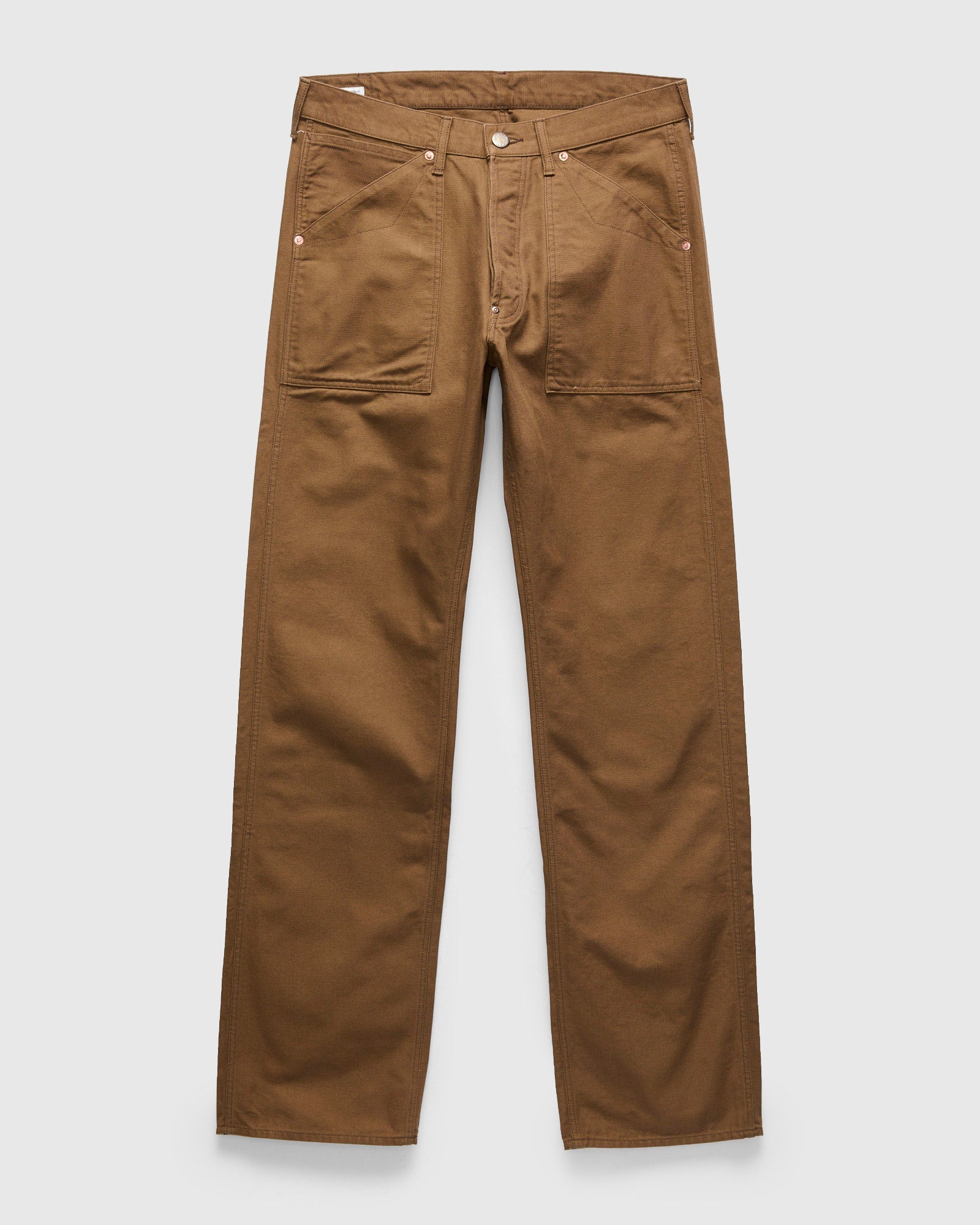 Duck Canvas Work Pants in Brown – Blue Owl Workshop Duck Canvas Work Pants in Brown – Blue Owl Workshop