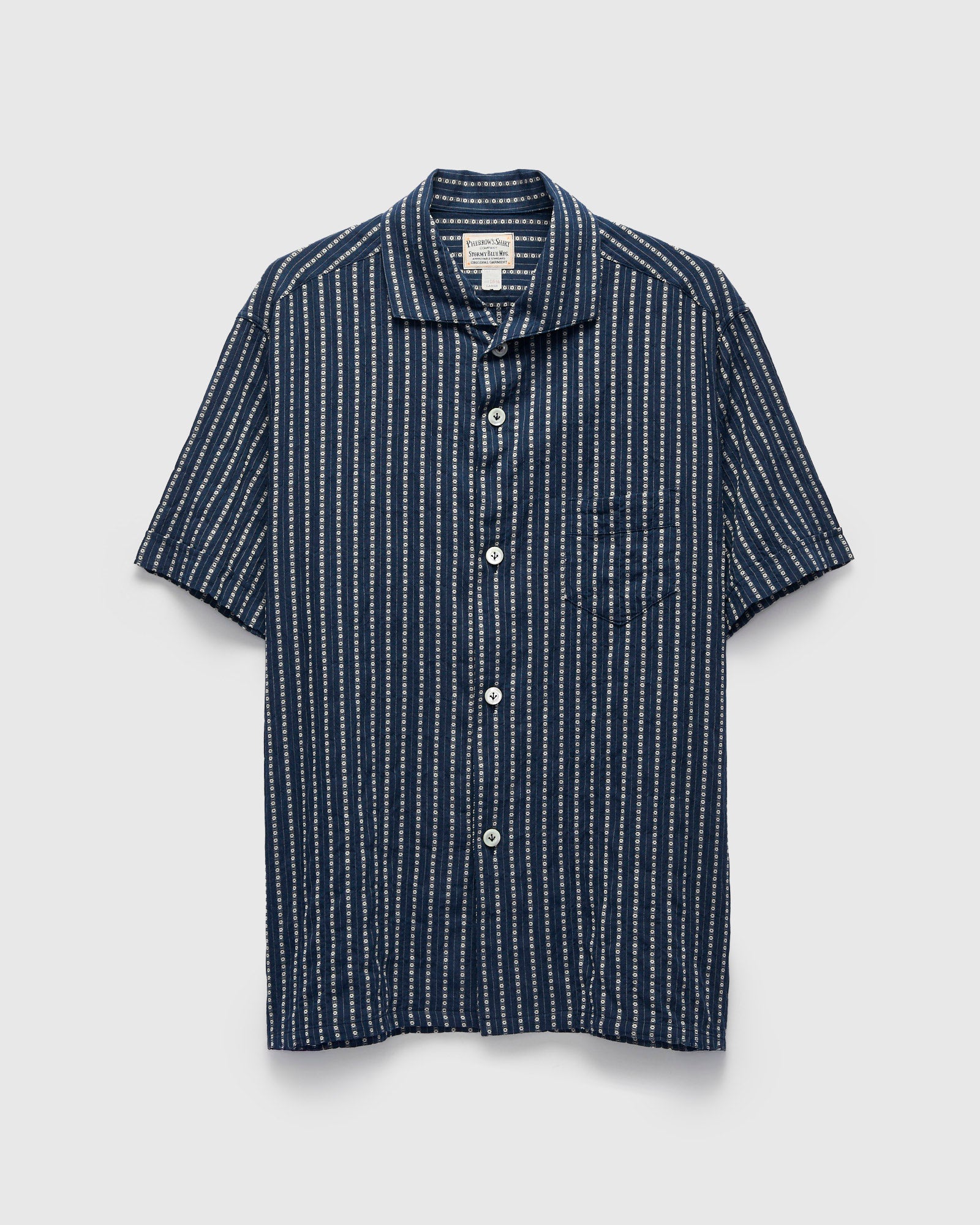 Italian Collar Shirt in Navy – Blue Owl Workshop