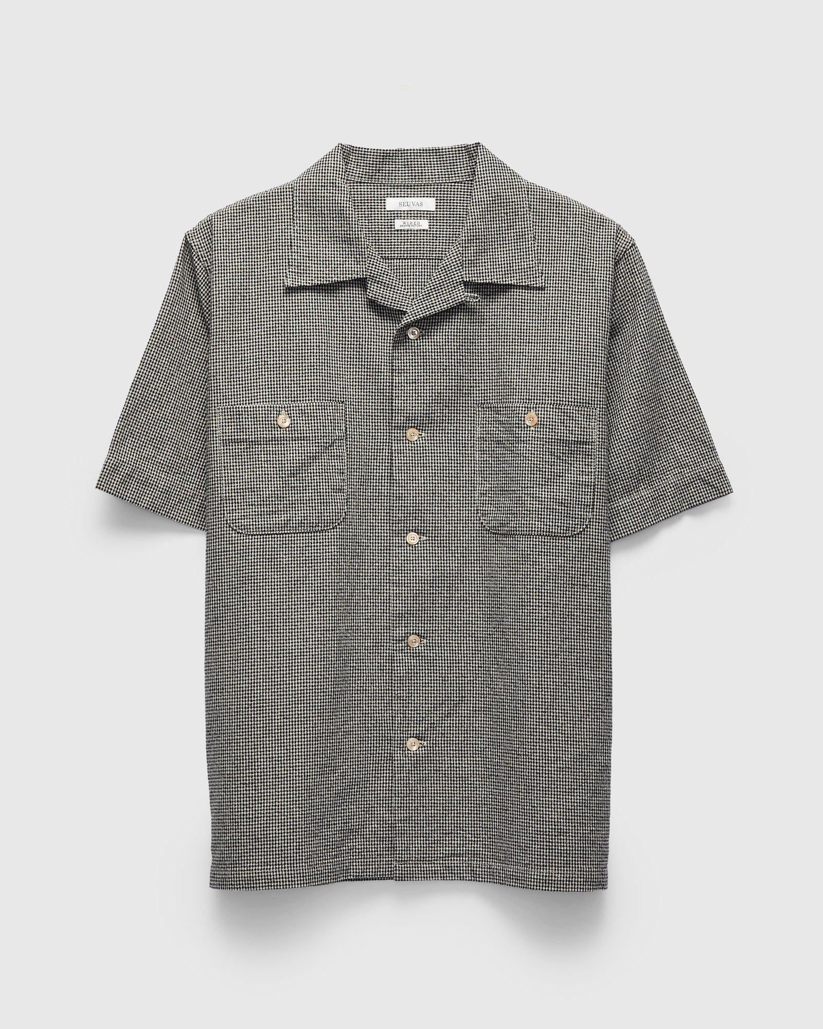 Amundsen Holiday Shirt in Mini Check – Blue Owl Workshop