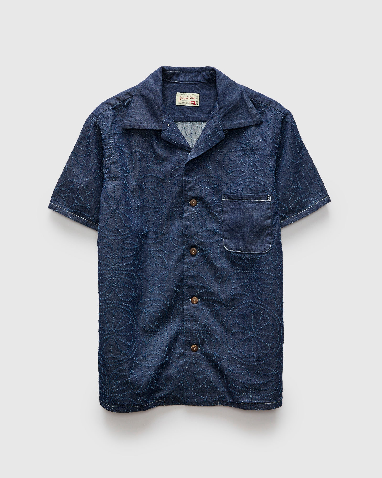 Aloha Shirt in Indigo Flower – Blue Owl Workshop