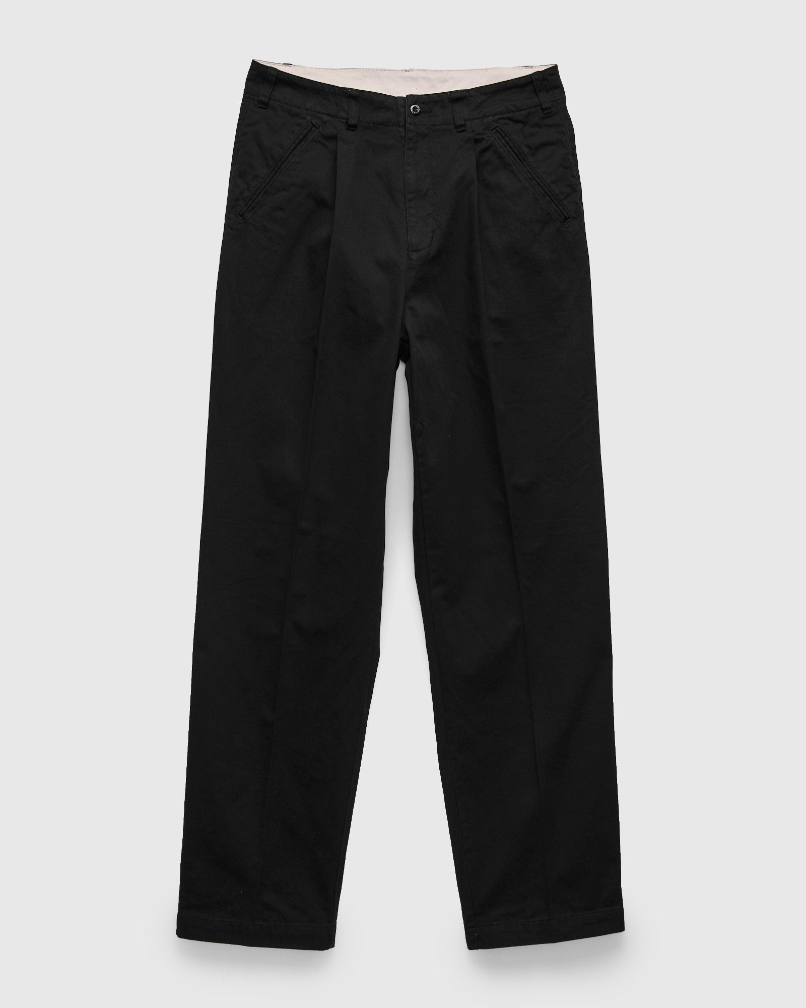 Pigment Dyed Wide Slacks in Black – Blue Owl Workshop