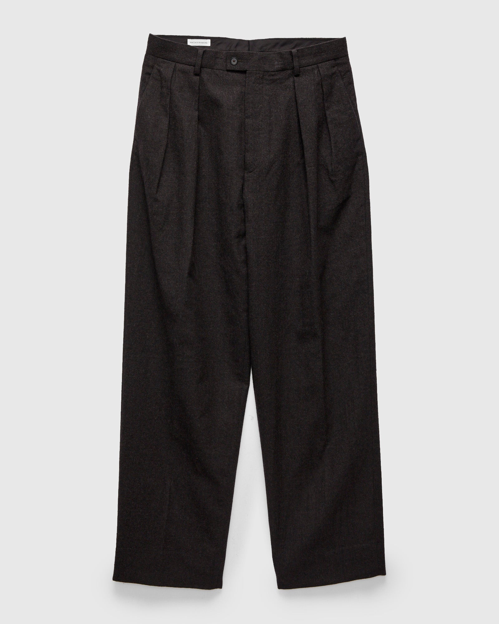 Wool Serge 2P Trousers in Top Brown – Blue Owl Workshop