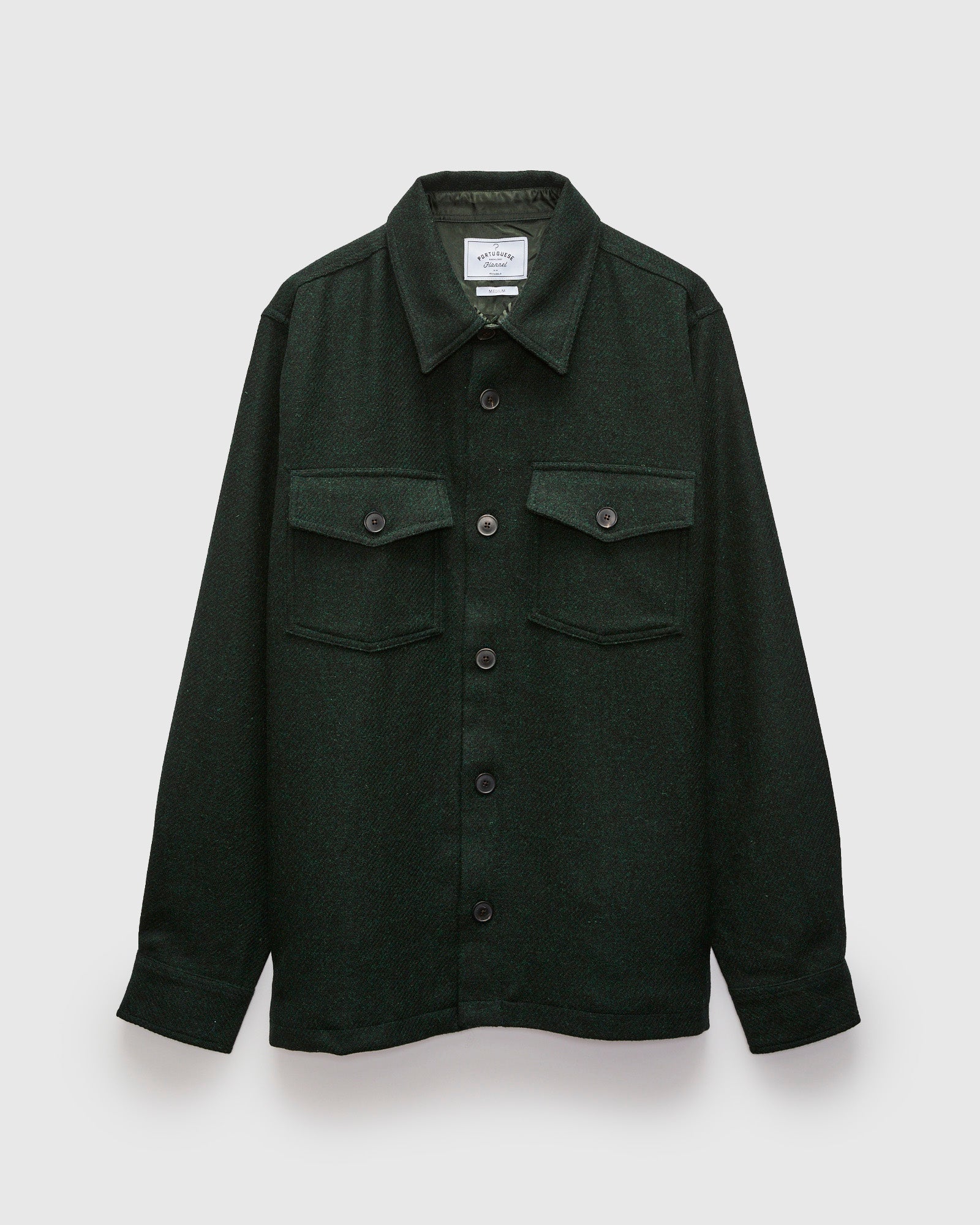 Wool Field Overshirt in Green – Blue Owl Workshop