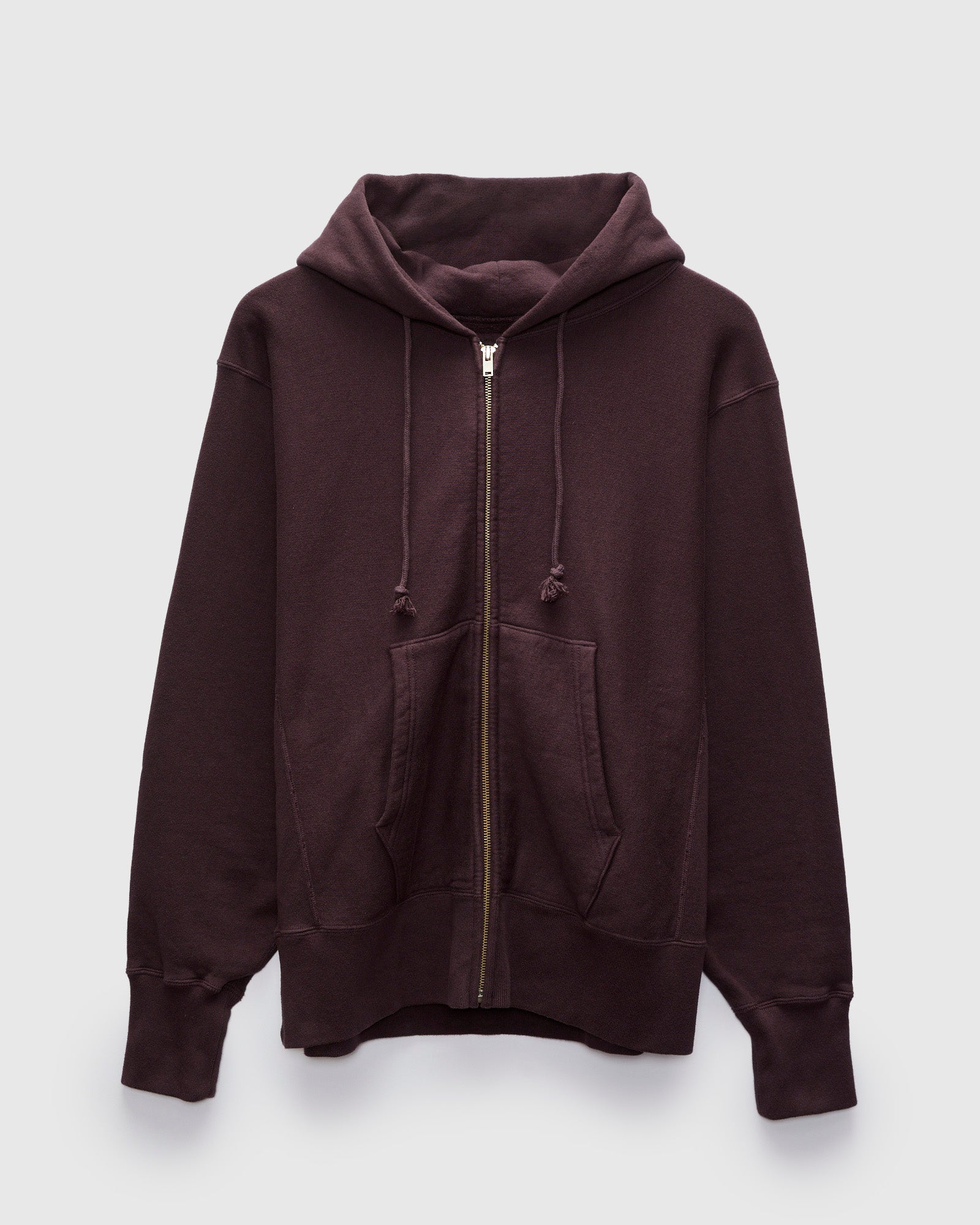 Front Zip Hoodie in Brown Violet – Blue Owl Workshop