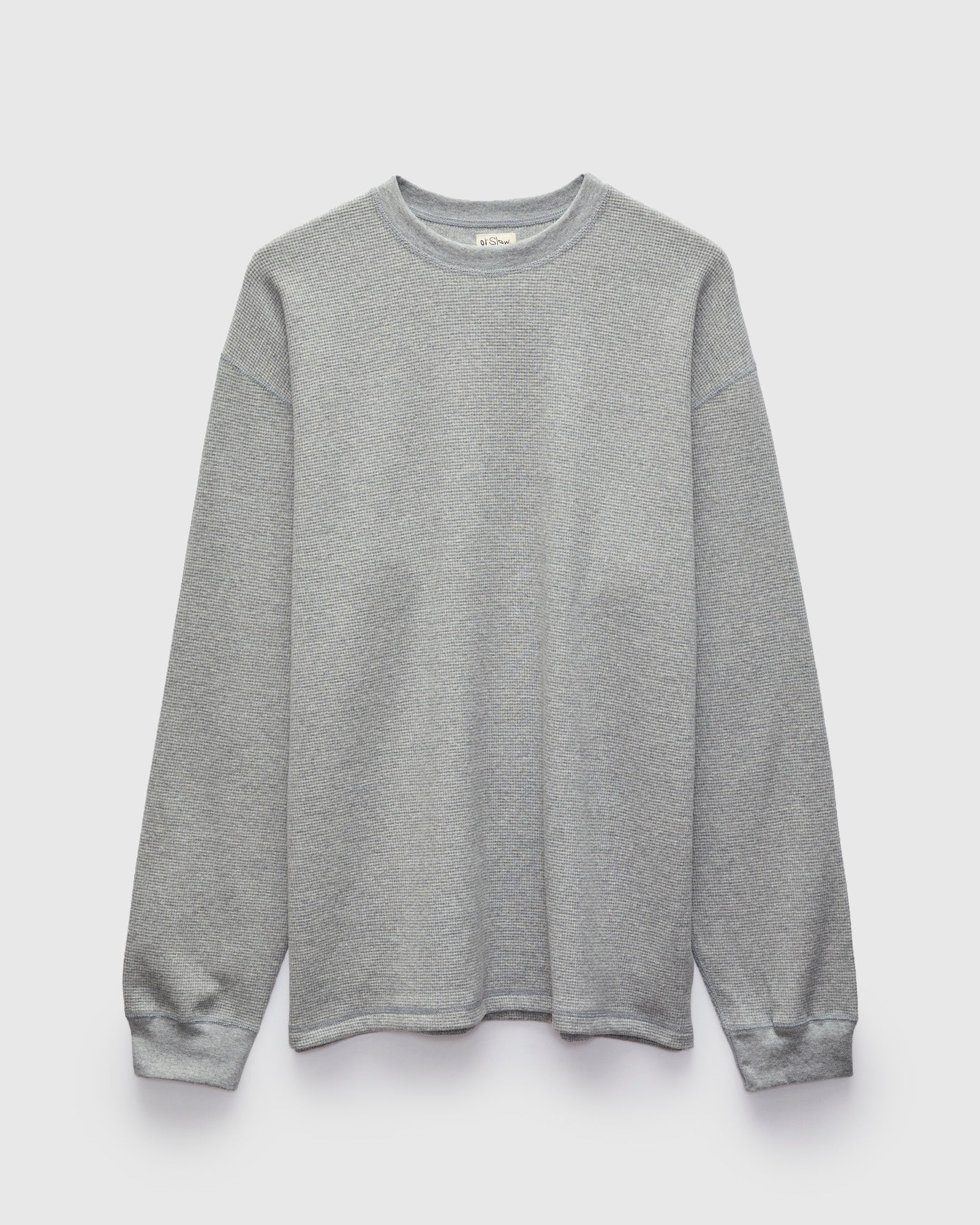 Waffle Long Sleeve in Heather Grey – Blue Owl Workshop
