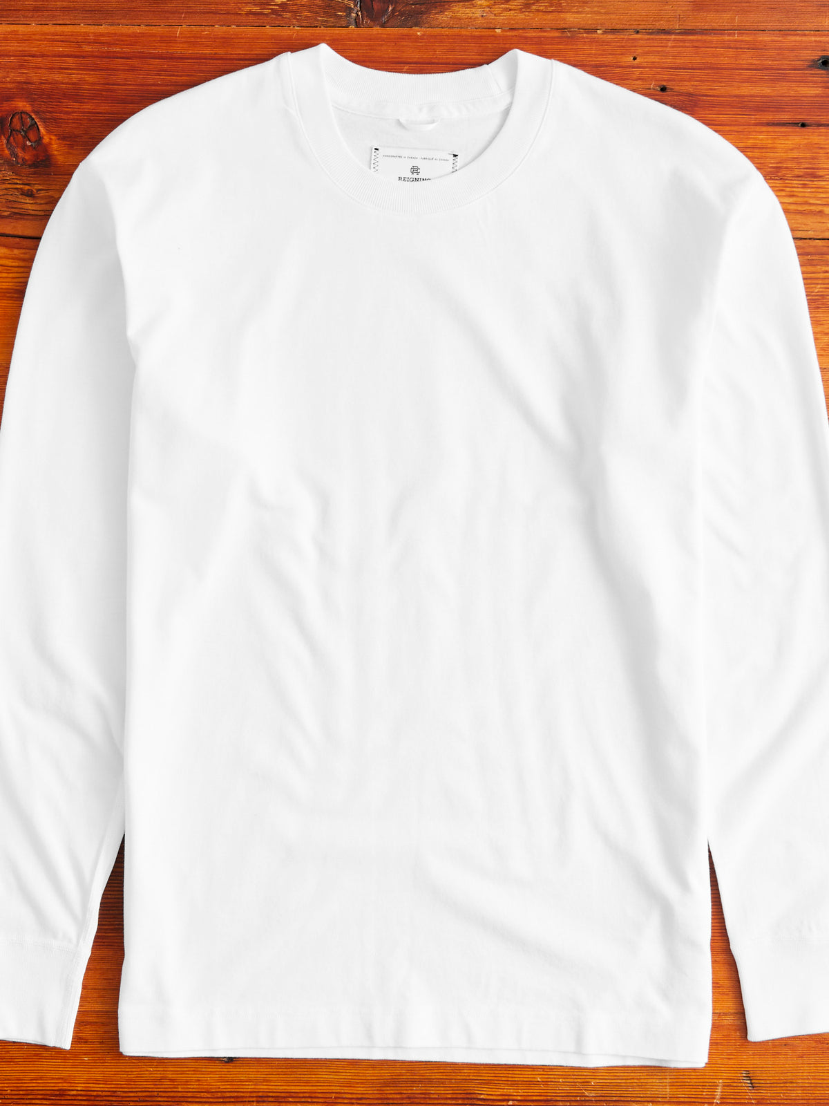 Midweight Jersey Long Sleeve T-Shirt in White – Blue Owl Workshop