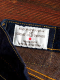 D1879S "Natural Indigo x Kakishibu" 15oz Aishibuzome Dyed Selvedge Jeans - Regular Straight Fit