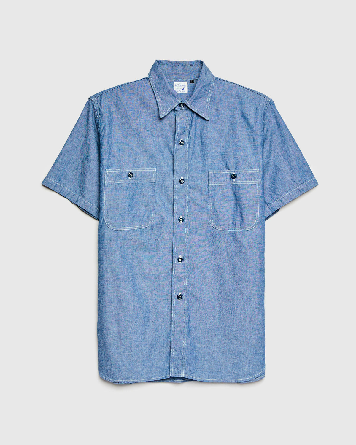 Vintage Fit SS Chambray Work Shirt in Indigo – Blue Owl Workshop