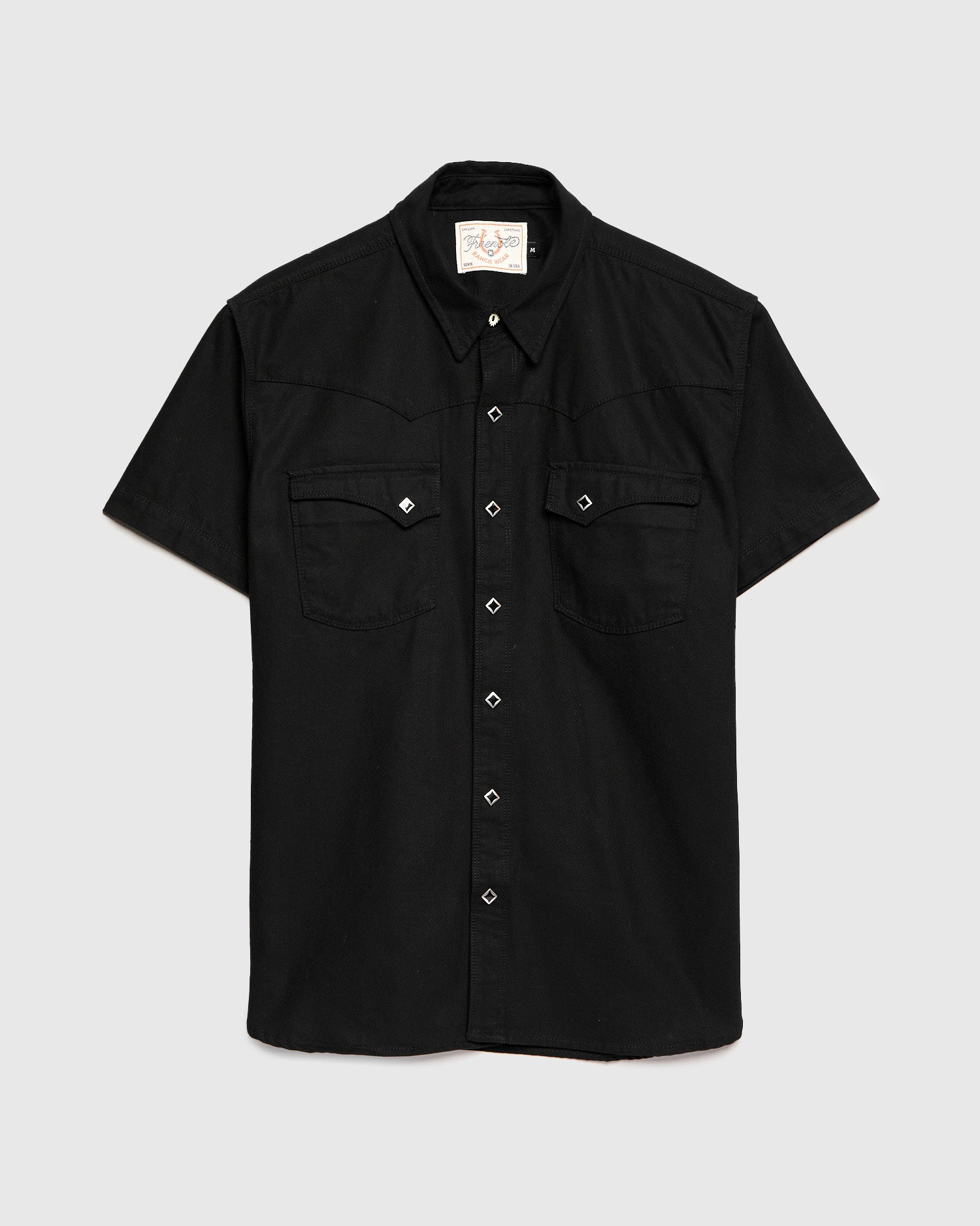 Calico SS Western Shirt in Black Oxford – Blue Owl Workshop