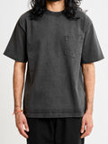 Heavyweight Pigment Dye Pocket T-Shirt in Faded Black