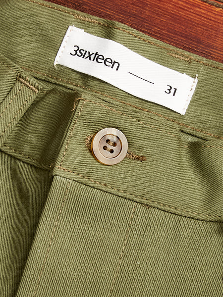 CH-55x 12oz Selvedge Chino in Olive