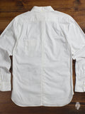 Oxford Cloth Button Down Shirt in White