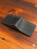 Bifold Wallet in Rough-Out Black Horse Hide