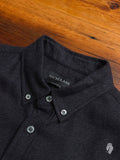 Heather Twill Brushed Flannel in Charcoal