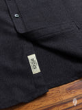 Heather Twill Brushed Flannel in Charcoal