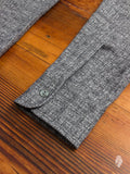 Static Slub Brushed Flannel in Charcoal