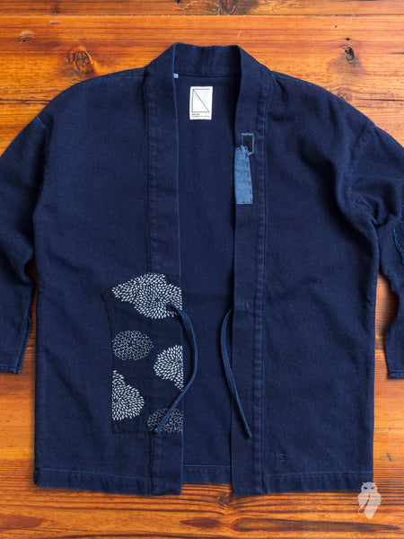 Sashiko Print Hawaiian Shirt in Indigo – Blue Owl Workshop