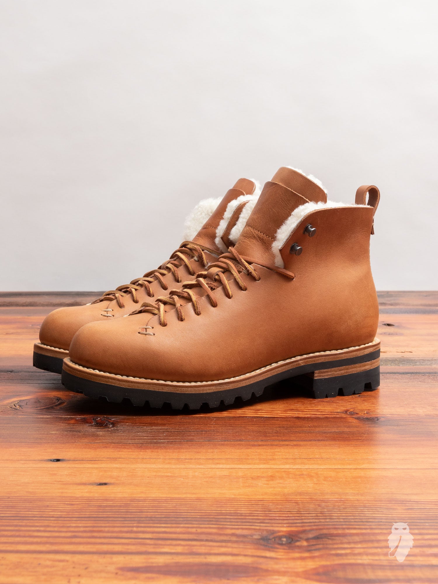 Wool Hiking Boot in Natural – Blue Owl Workshop - Main Image