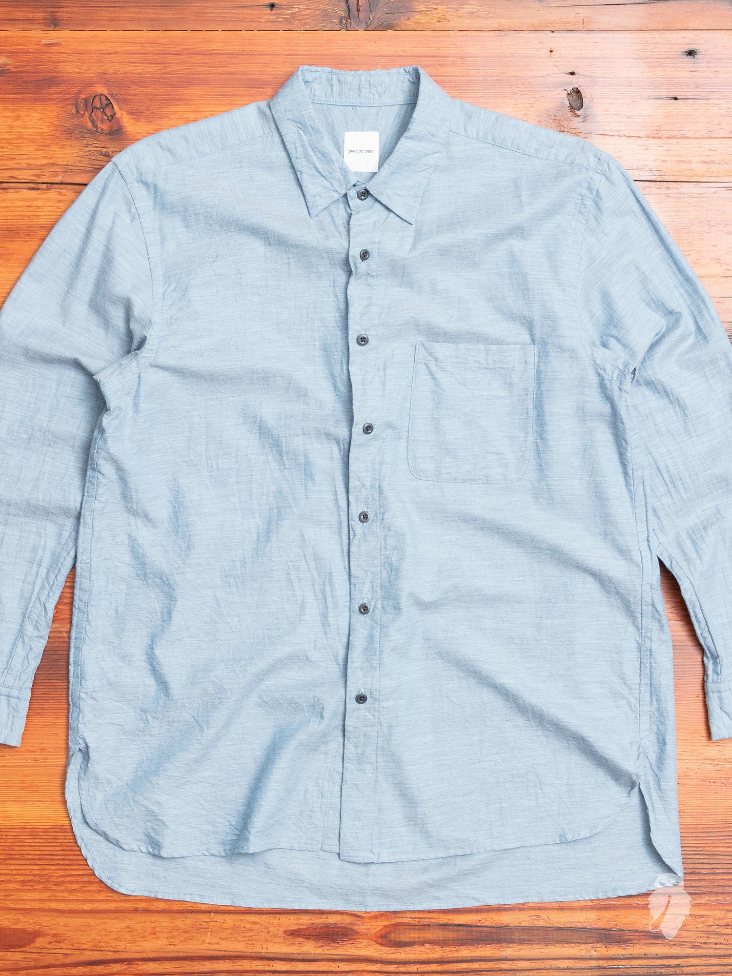 Sage de Cret Regular Collar Longshirt - Blue Owl – Blue Owl Workshop