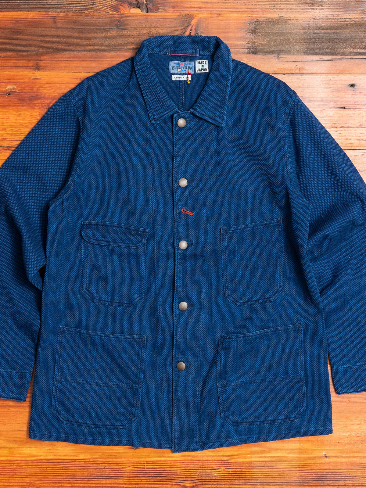 Yarn Dyed Sashiko Railroad Jacket in Indigo – Blue Owl Workshop