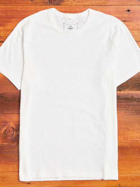 1x1 Slub T-Shirt in White – Blue Owl Workshop | T-Shirts