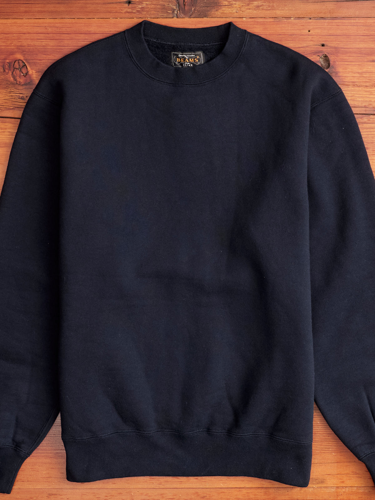 Japan-Made Fleece Crewneck in Navy – Blue Owl Workshop