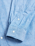 Chambray Button-Down Shirt in Blue