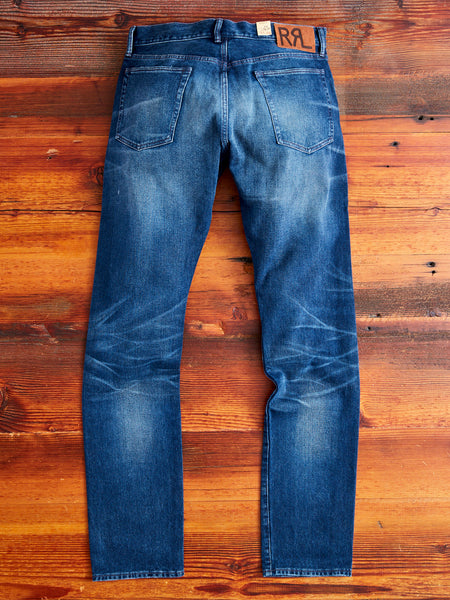comfort fit cotton pants - deep indigo blue cotton main image 1