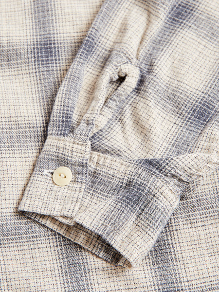 Ombre Nel Checked Flannel Shirt in Off White
