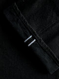TCD-003-BK "Teacore Black" 14oz Rinsed Black Selvedge Denim - Regular Straight Fit