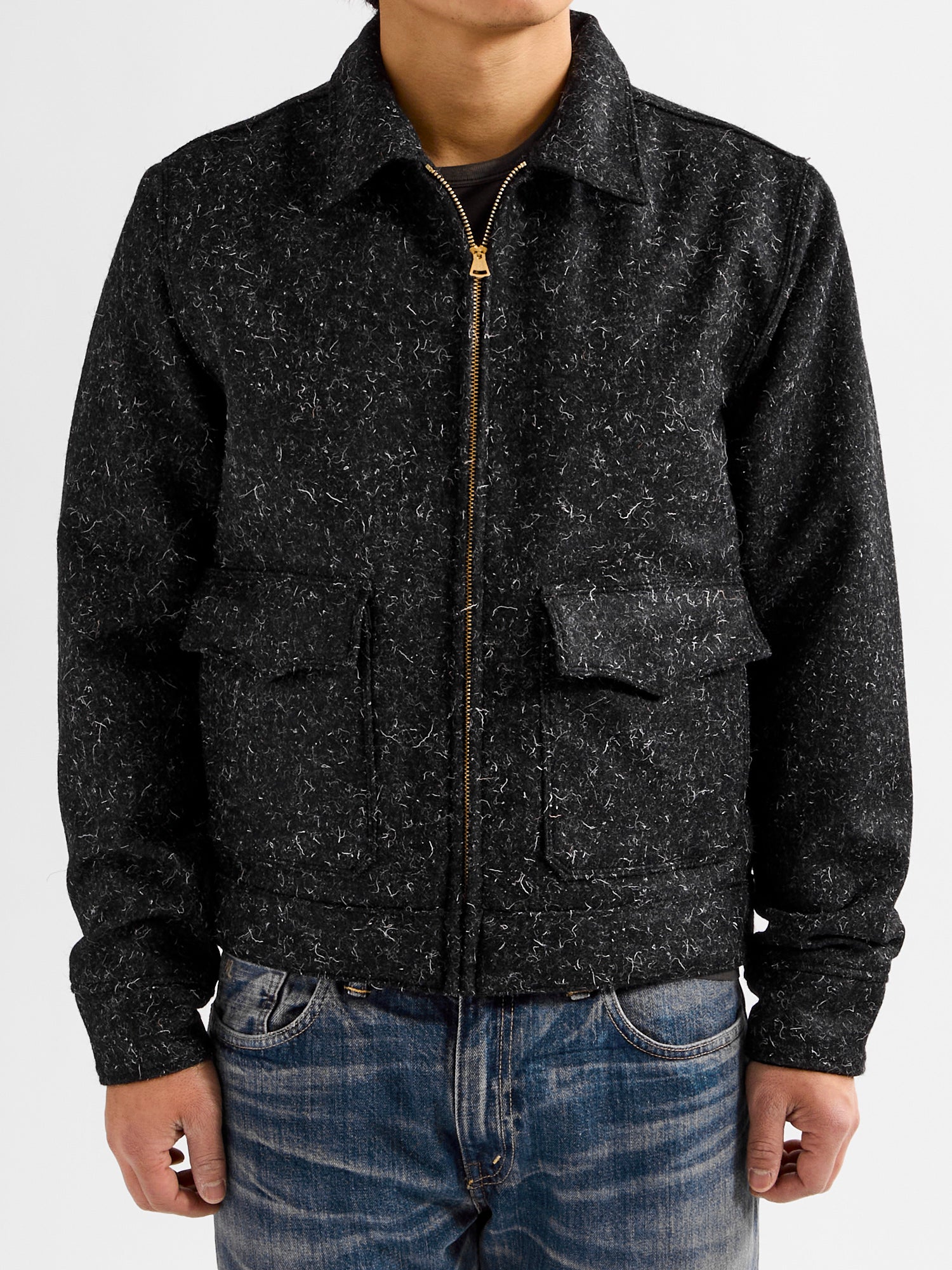 Alcorn Jacket in Black Wool – Blue Owl Workshop