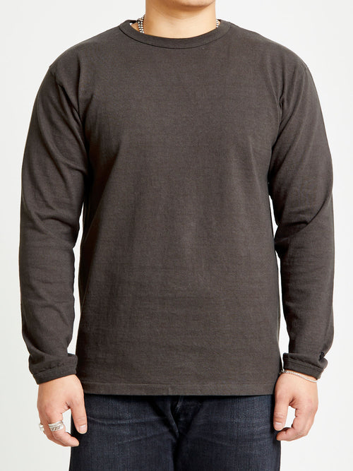 Stand Wheeler Heavyweight Longsleeve T-Shirt in Sumikuro