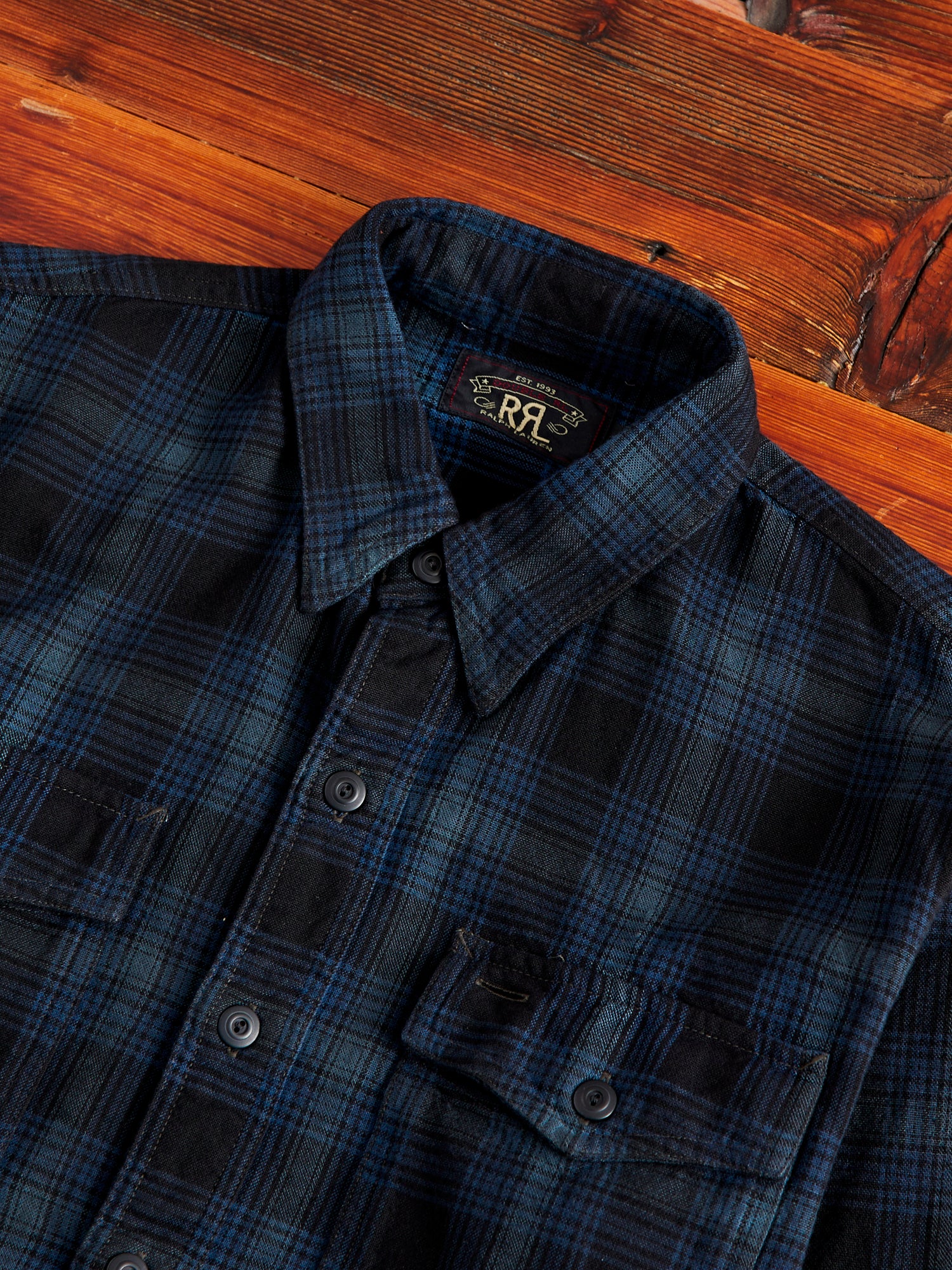 Herc Canvas Workshirt in Blue/Black – Blue Owl Workshop
