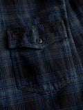 Herc Canvas Workshirt in Blue/Black