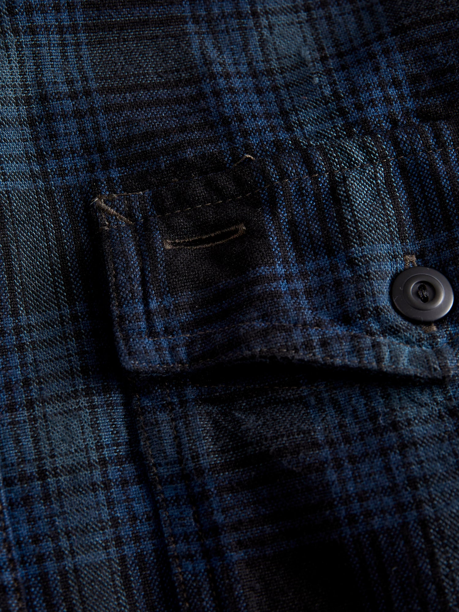 Herc Canvas Workshirt in Blue/Black – Blue Owl Workshop