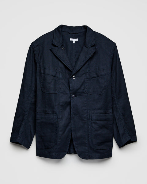 ENGINEERED GARMENTS ネイビー ジャケット S Bedford Jacket in Dark Navy Cotton Linen Java Cloth – Blue Owl