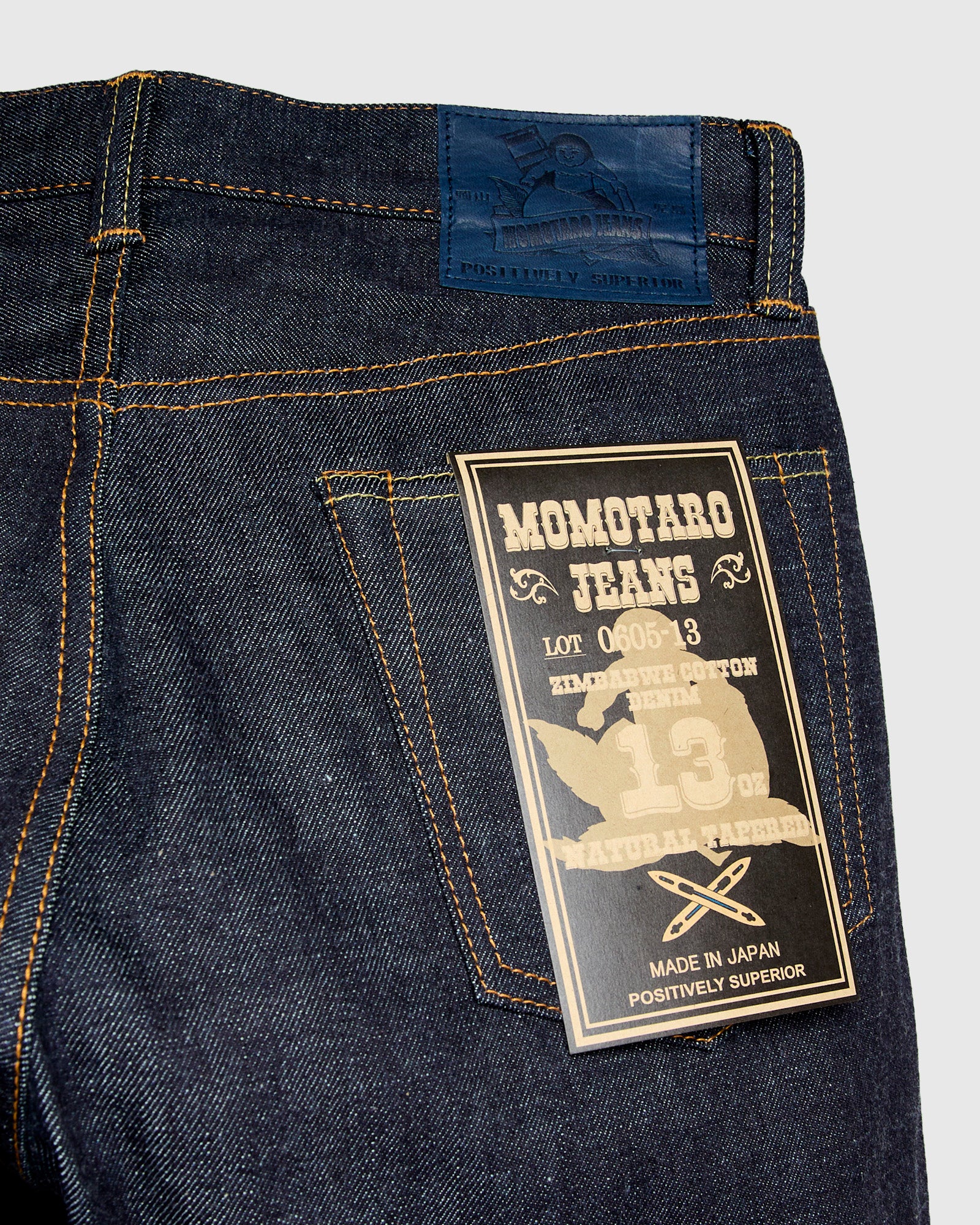 0605-13 13oz Selvedge Denim - Natural Tapered Fit – Blue Owl Workshop