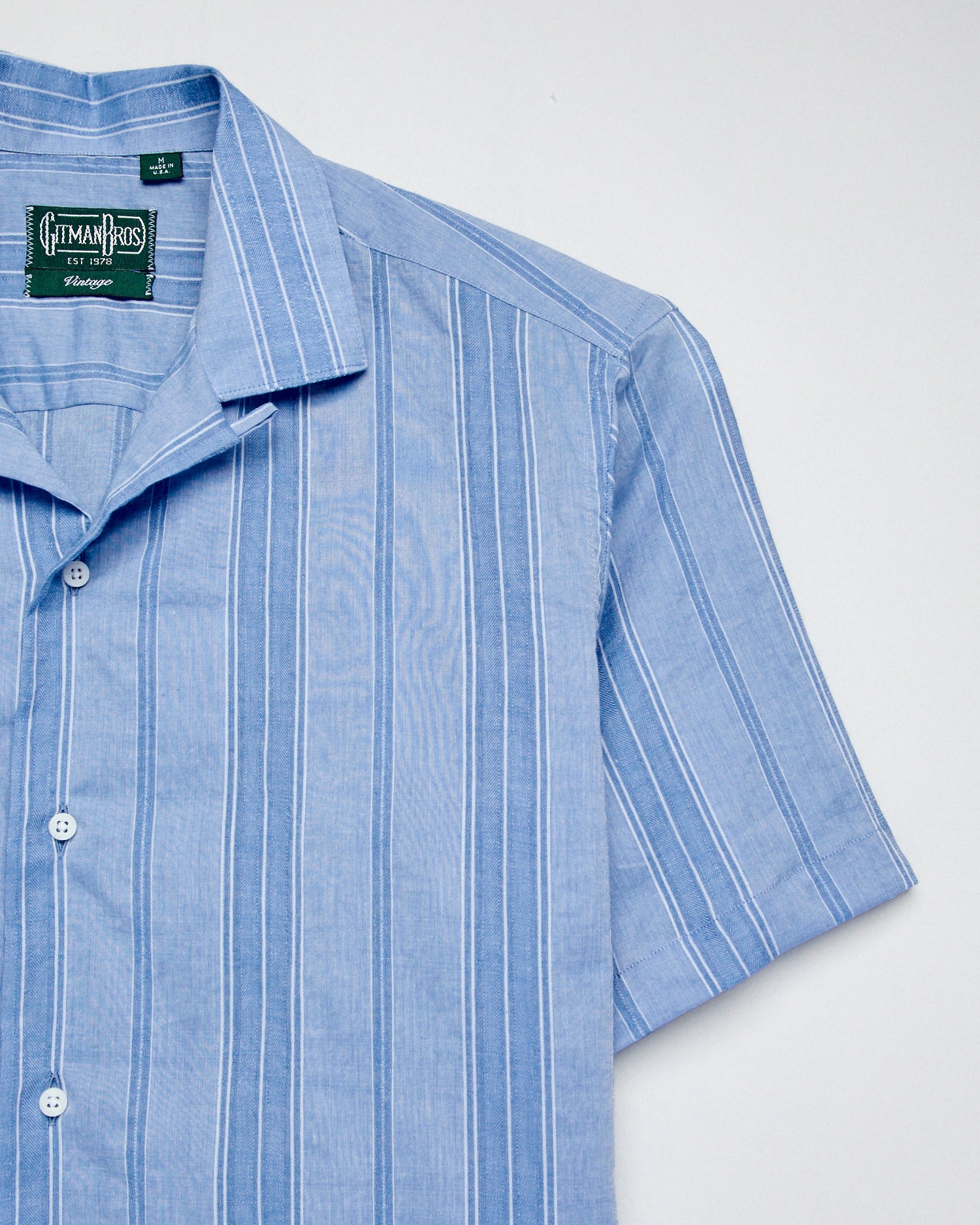 Dobby Camp Shirt in Blue – Blue Owl Workshop